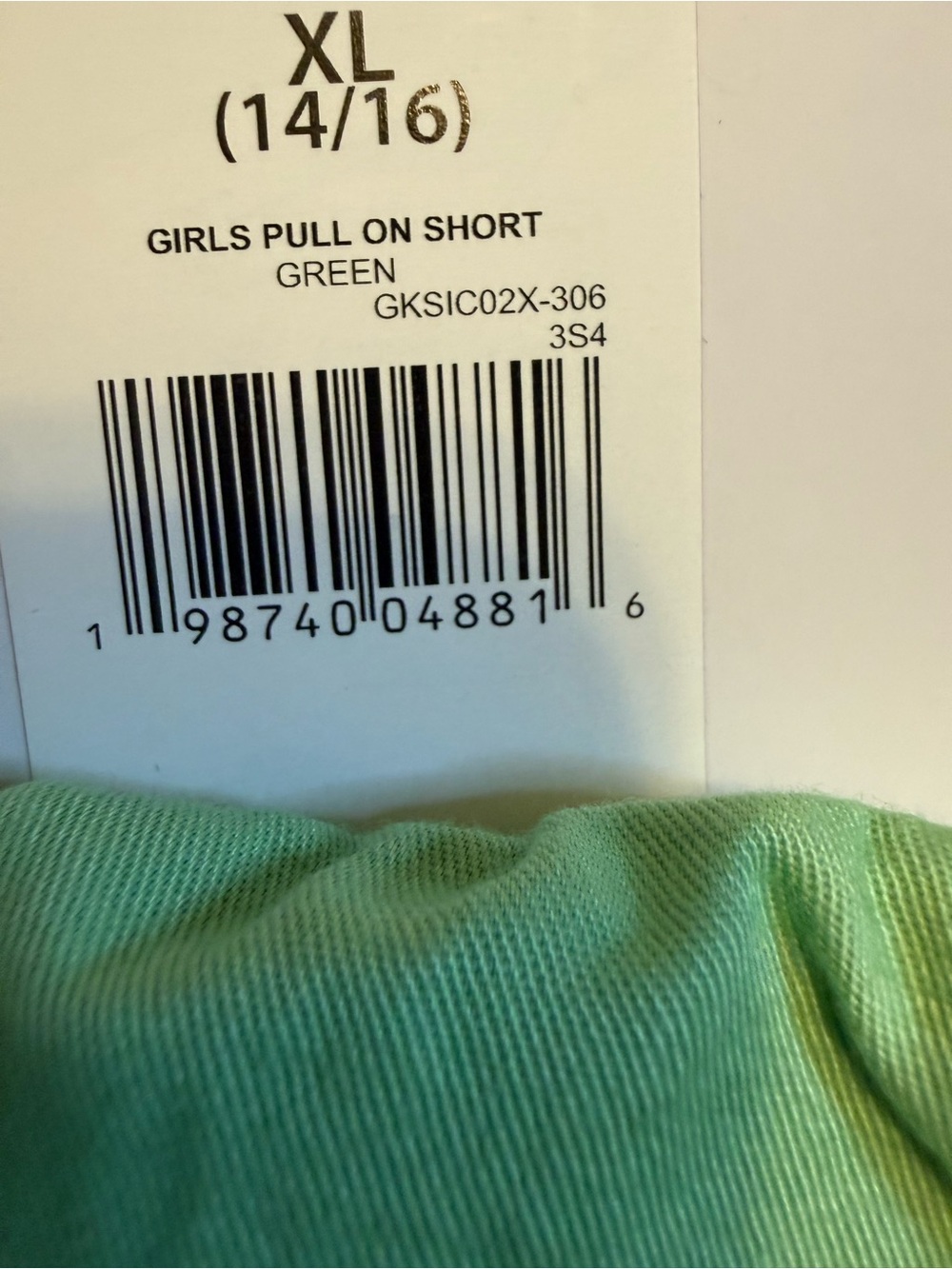 GAP Light Green Athletic Drawstring Shorts NWT Size 14 / 16 - Picture 8 of 8